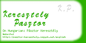 keresztely pasztor business card